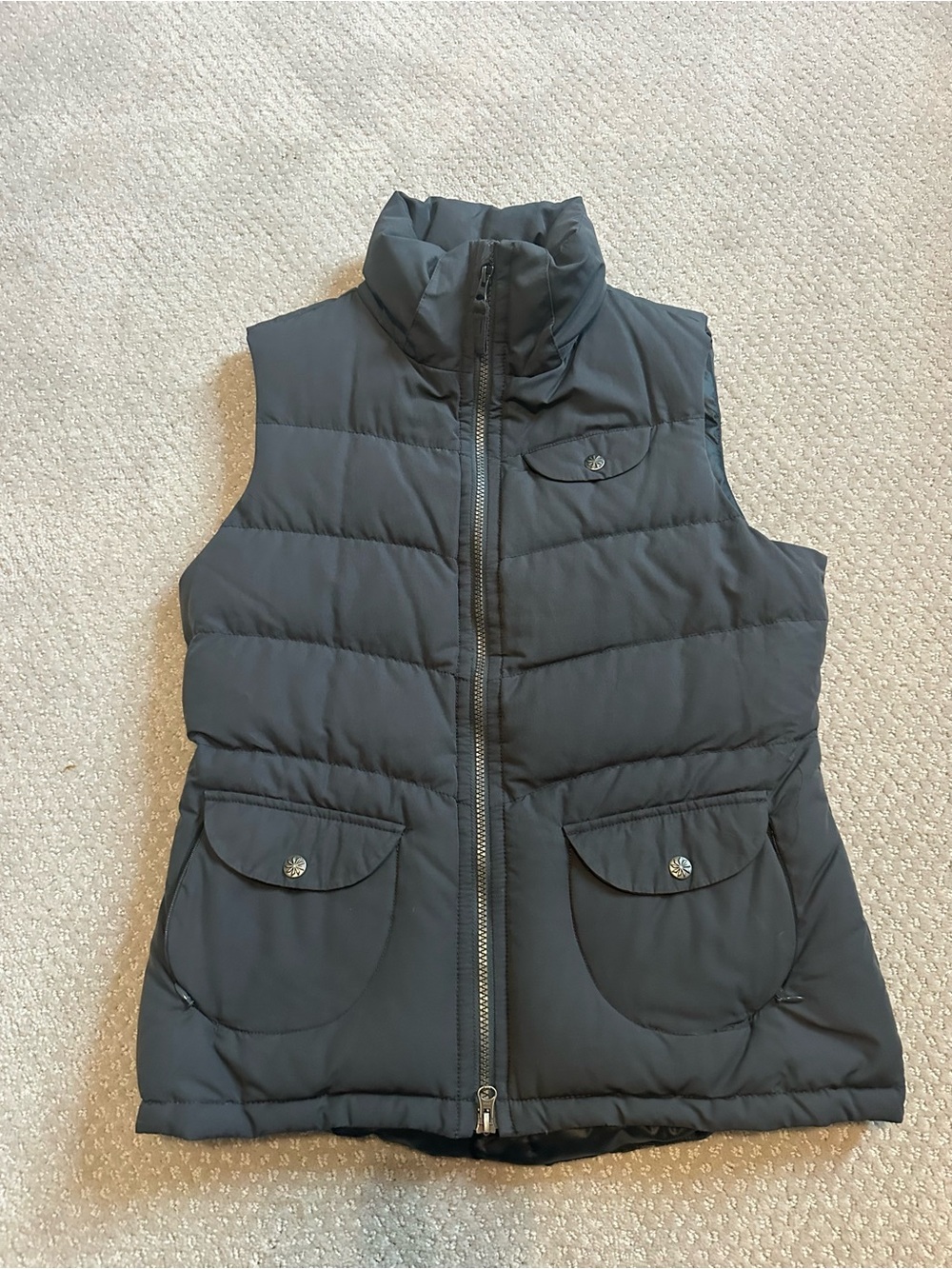 Athleta Quilted Puffer Vest - Charcoal